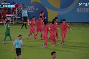 U17亚洲杯：国足3-1逆转沙特晋级四强，何思凡传射万项破门