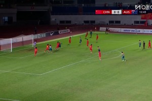 [进球视频] 形势不妙！U16国足0-1落后，哈里森抽射破门